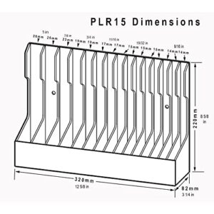 Plyworx Pliersrack PLR15 Plier Organizer - Sturdy Plastic 15 Pliers Holder for Tool Box Organization, Plier Rack Tool Organizers for Toolboxes and Storage