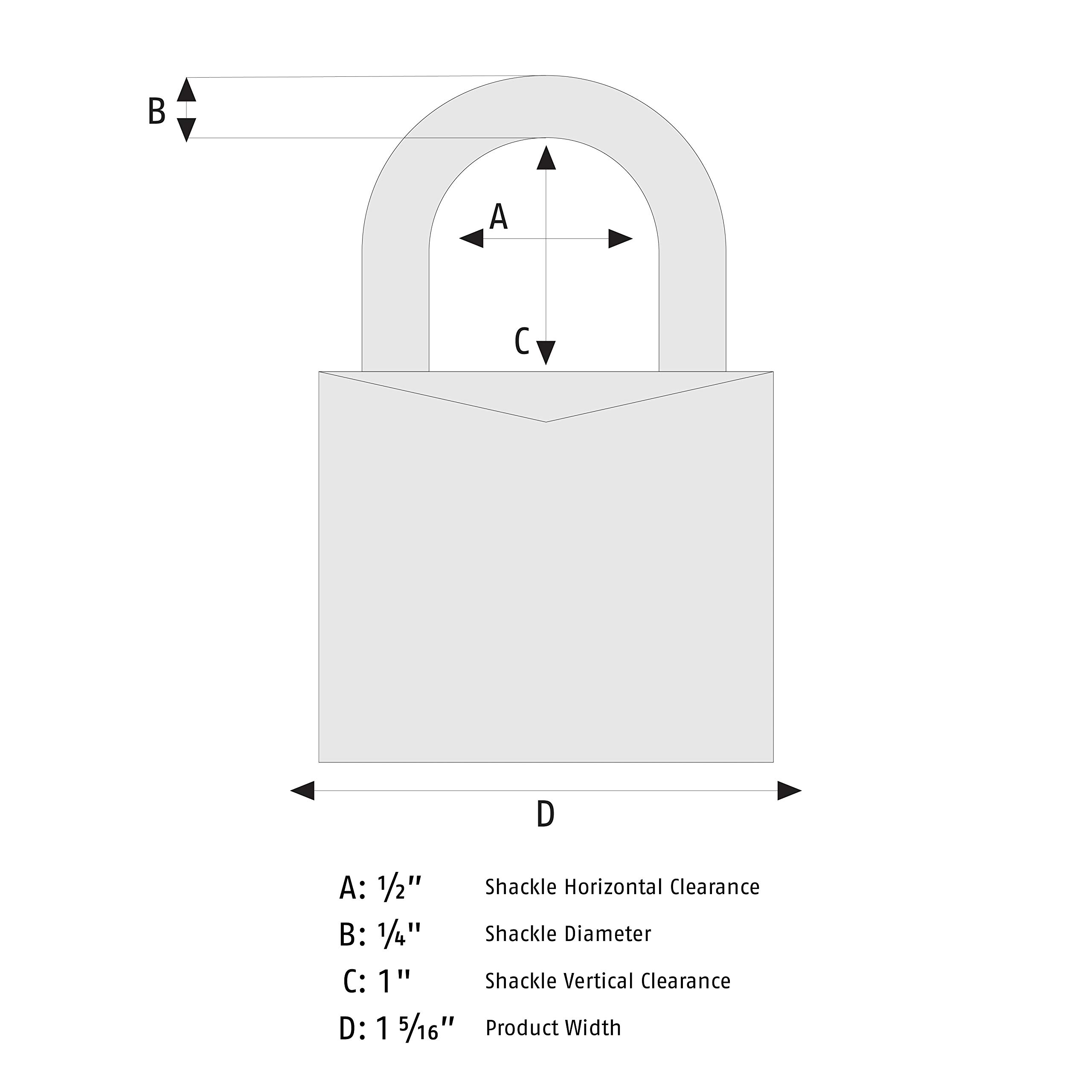 ABUS 70/35 KA Solid Brass Weatherproof Padlock Keyed Alike (Code - 6301), Black