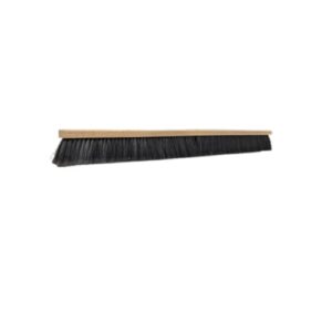 bristles 4036 36” indoor push broom head – heavy duty hardwood block, flagged polypropylene fiber bristles, brown