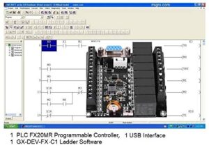 plc controller and programming software, usb interface, ladder logic automation w training bonus