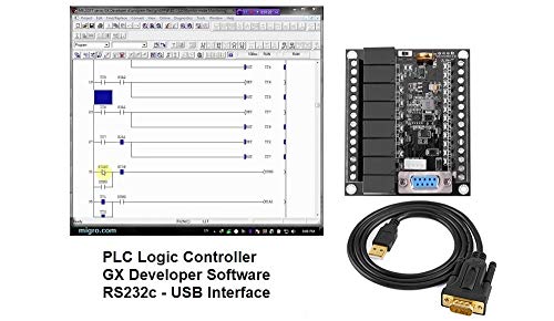 PLC Controller and Programming Software, USB Interface, Ladder Logic Automation w Training Bonus