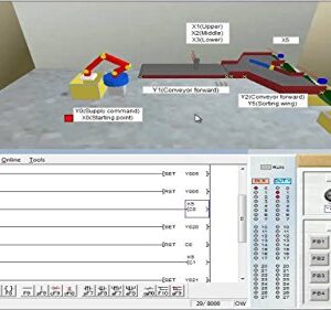 PLC Controller and Programming Software, USB Interface, Ladder Logic Automation w Training Bonus