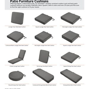 Classic Accessories Montlake FadeSafe Water-Resistant 72 x 21 x 3 Inch Outdoor Chaise Lounge Cushion Slip Cover, Patio Furniture Cushion Cover, Light Charcoal Grey, Patio Furniture Cushion Covers