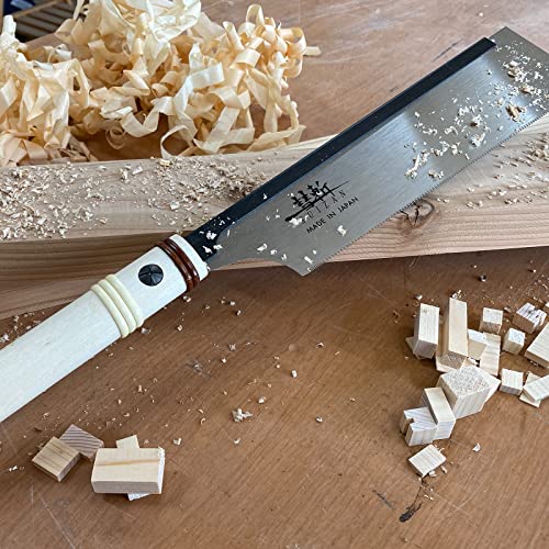 SUIZAN Japanese Pull Saw Hand Saw 9.5 Inch Dozuki Dovetail Saw for Woodworking tools Gifts