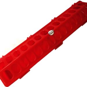 20" RED RITE RARM Products Poly FLIP TOP Chicken Feeder 28 Hole for Poultry Chick