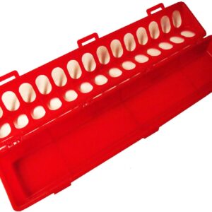 20" RED RITE RARM Products Poly FLIP TOP Chicken Feeder 28 Hole for Poultry Chick