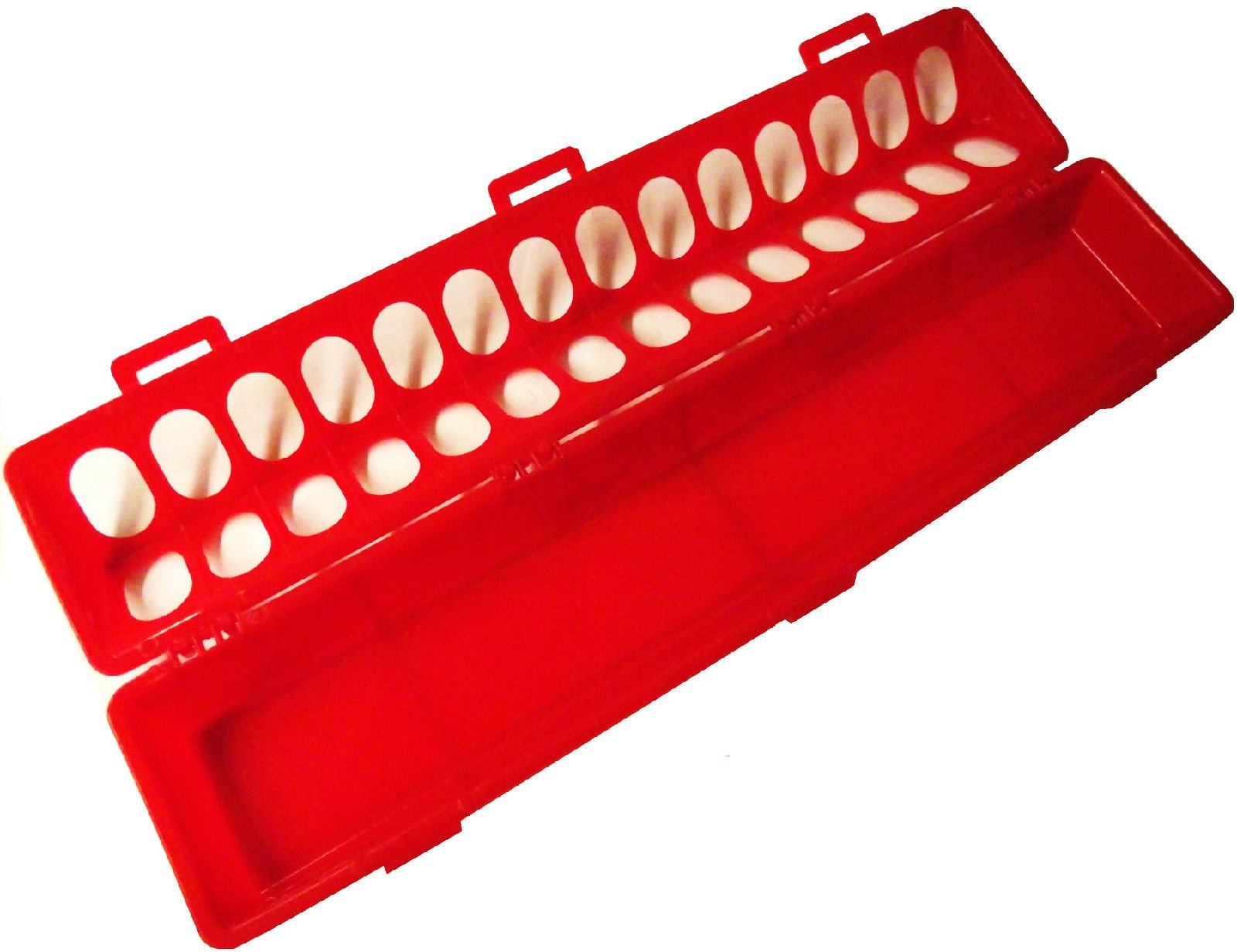 20" RED RITE RARM Products Poly FLIP TOP Chicken Feeder 28 Hole for Poultry Chick