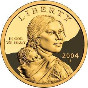 2004 s sacagawea native american proof us coin dcam gem modern dollar $1 $1 proof dcam us mint