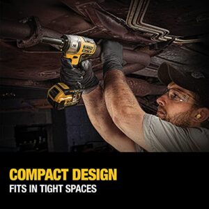 DEWALT 20V MAX XR Cordless Impact Wrench Kit with Hog Ring, 3/8-Inch (DCF890M2)