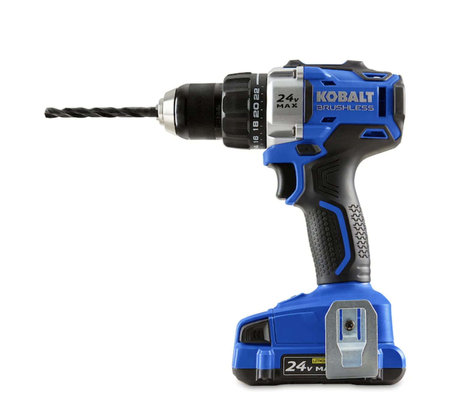 Kobalt 24-Volt Max Lithium Ion (Li-ion) 1/2-in Cordless Brushless Drill with Battery and Soft Case