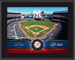 new york yankees 10" x 13" sublimated team stadium plaque - mlb team plaques and collages