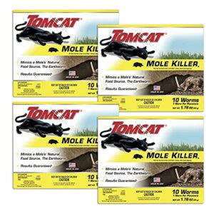tomcat mole killer worm bait, 10 count (pack of 4)