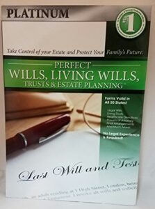 perfect wills, living wills, trusts & estate planning platinum (rom07-436)