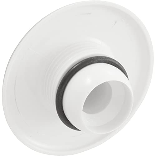 Hydro-Air Escutcheon, BWG/HAI Slimline, Smth, w/Dir Eyeball, White