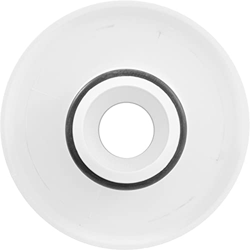 Hydro-Air Escutcheon, BWG/HAI Slimline, Smth, w/Dir Eyeball, White