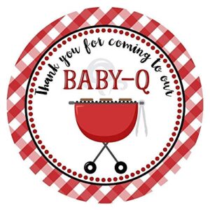 baby q sticker labels by adore by nat - co-ed baby shower for couples - coed party for mom and dad - set of 30