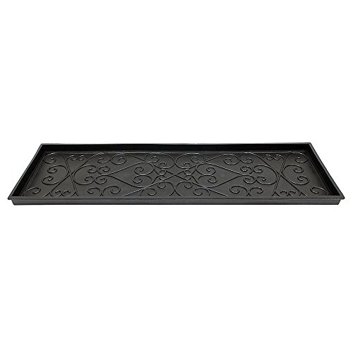 Achla Designs Scrollwork Rubber Boot Tray, Large