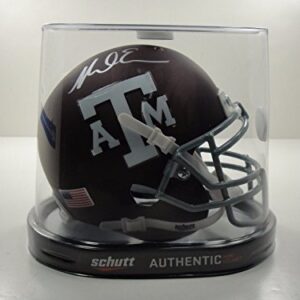 MIKE EVANS #13 JSA CERTIFIED SIGNED TEXAS A&M AGGIES MINI HELMET AUTOGRAPHED