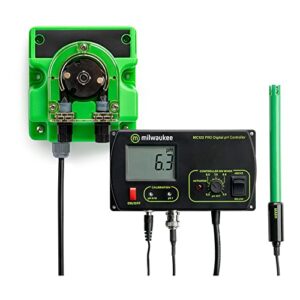 milwaukee instruments mc720 ph controller with mp810 dosing pump, 0 degree c to 50 degree c temperature range, 0.1 ph resolution