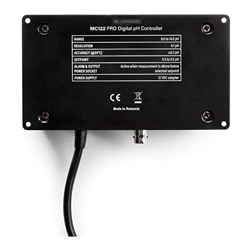 Milwaukee Instruments MC720 pH Controller with Mp810 Dosing Pump, 0 Degree C to 50 Degree C Temperature Range, 0.1 pH Resolution