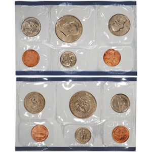 1986 Various Mint Marks P & D United States US Mint 10 Coin Uncirculated Mint Set Uncirculated