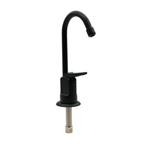 westbrass d203-nl-62 6" touch-flo style pure cold water dispenser faucet, matte black