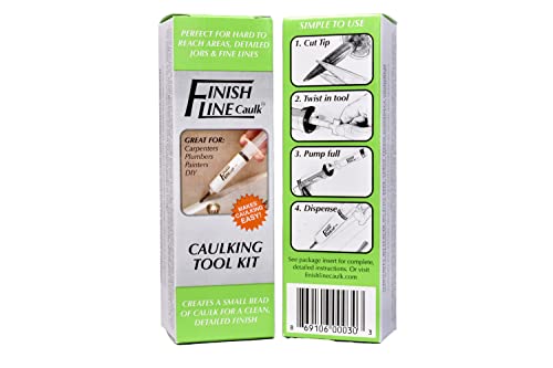 Finish Line Caulk Tool Precision Caulking System Starter Set