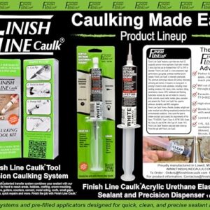 Finish Line Caulk Tool Precision Caulking System Starter Set