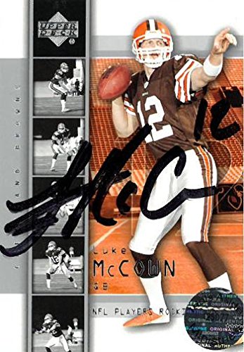 Luke McCown signed Cleveland Browns 2004 Upper Deck Rookie Trading Card #12 - NFL Autographed Football Cards