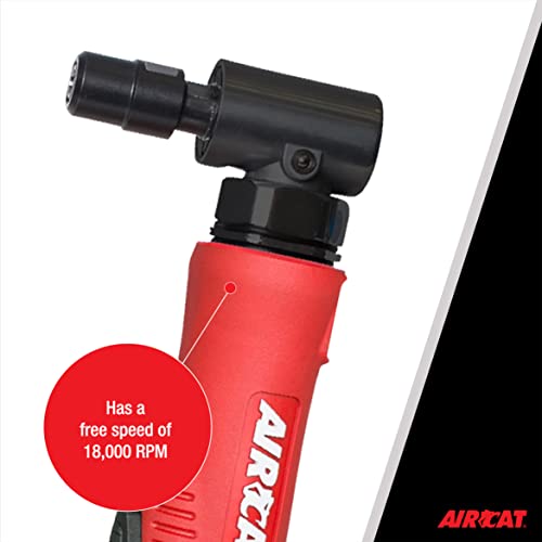 AIRCAT Pneumatic Tools 6265 1.0 HP Composite Angle Die Grinder 18,000 RPM