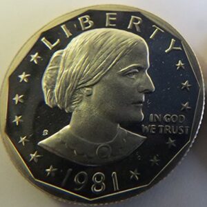 1981 S Susan B. Anthony Type 1 Proof Dollar Dollar Perfect Uncirculated US Mint
