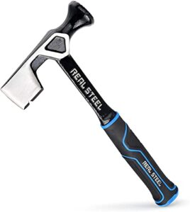 real steel ultra onepiece steel drywall hammer with milled face, 14 oz wall board tool 0521