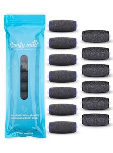 premium 6 extra coarse & 7 regular coarse replacement refill roller for amope pedi refills electronic perfect foot file