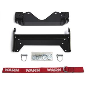 warn 93820 front plow mounting kit, fits: honda pioneer 1000, black