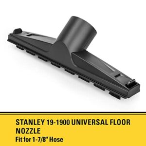 Stanley 19-1900 Universal Floor Nozzle for Wet and Dry Vacuums with a 1-7/8" Hose , Black