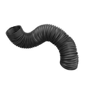 powertec 70198 2-1/2-inch flexible dust collection hose 36-inch long, black, 2-1/2-inch