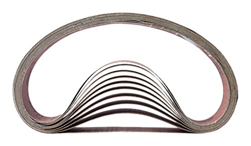 Hardin HPG60-10 1-1/2" x 30" Aluminum Oxide Sanding Belt, 60 Grit, 10 Pack