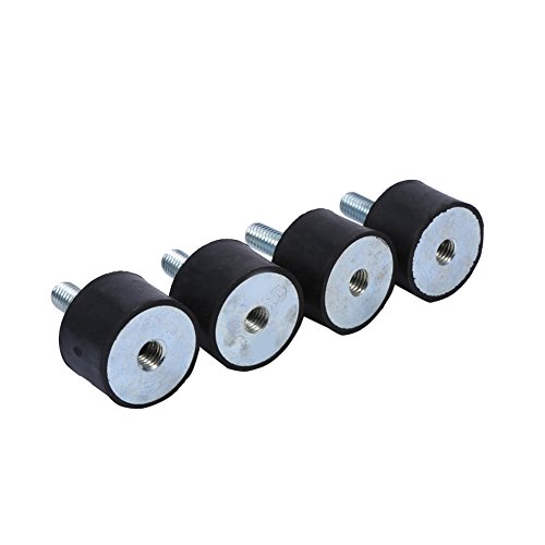 M8 Rubber Mounts Shock Absorber Anti Vibration Silentblock Car Boat Bobbins, Pack of 4