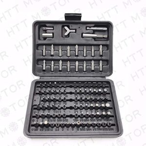 HTTMT 100 - Pcs 1/4 Torx Hex Torq Security Bit Set Tamper Proof Case Screwdriver