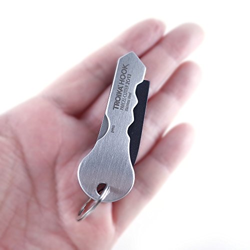 TROIKA Silver Tone Box Opener Keyring