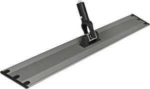 cleanaide flat mop plate frame, aluminum, gray, 18 inches