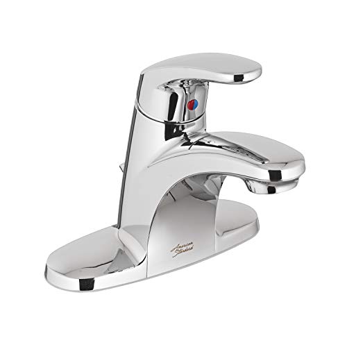 American Standard 7075000.002 Colony Pro Single-Handle Bathroom Faucet with Metal Drain, 1.2 GPM, Polished Chrome