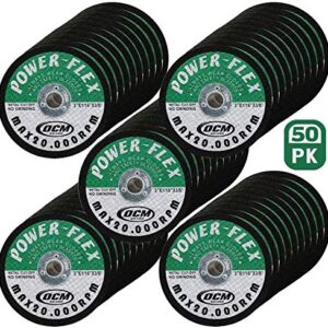 50 Pack - Cut Off Wheels 3 Inch x 1/16 Inch x 3/8 Inch - For Cutting All Steel and Ferrous Metals.