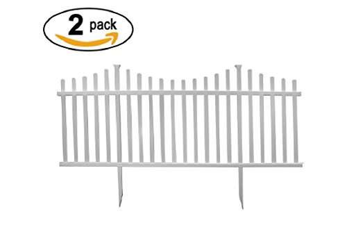 Zippity Outdoor Products ZP19018 (2 Panel) Vinyl Picket Kit, Manchester Fence, White