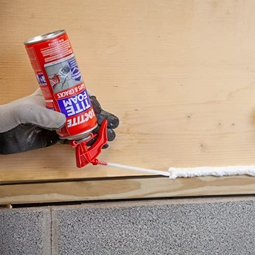 Loctite Tite Foam Gaps & Cracks Spray Foam Sealant, Polyurethane Expanding Foam Insulation - 12 fl oz Can, Pack of 1