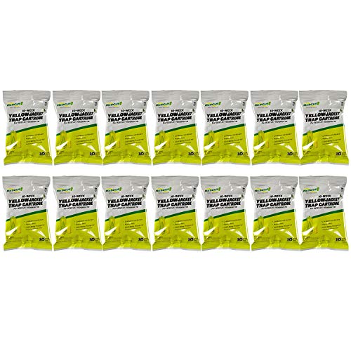 RESCUE! Yellowjacket Attractant Cartridge (10 Week Supply) – for RESCUE! Reusable Yellowjacket Traps - (14 Pack)