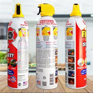 Fire Gone 5-in-1 Fire Extinguisher, Best Compact fire suppressant, for car, grease & electrical fires - PACK OF 2