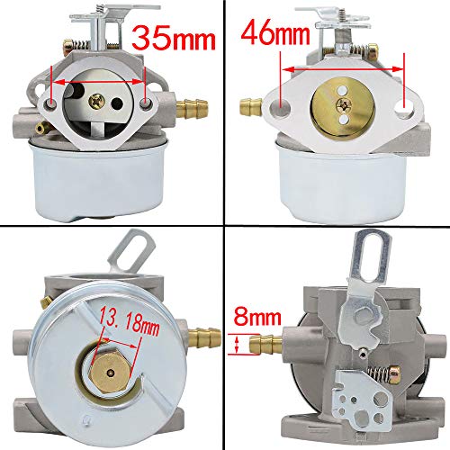 640052 Carburetor For Tecumseh HMSK80 HMSK90 8hp 9hp 10hp LH318SA LH358SA for Snow Blower Generator Chipper Shredder 640054 640349 640058 640058A OREGON 50-659 STENS 520-926 Carb (640054)