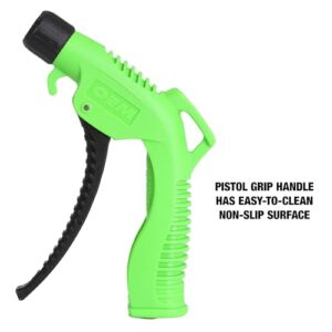 OEMTOOLS 24439 5-Piece Air Blow Gun, Blower for Air Compressor, Clear Debris, Dry Work Surfaces, and Remove Dust and Dirt, 4 Removable Air Hose Nozzles, Green