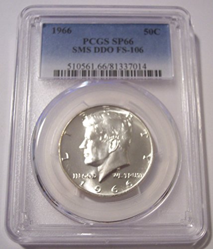 1966 Kennedy SMS DDO Variety FS-106 Silver-Clad Half Dollar SP66 PCGS